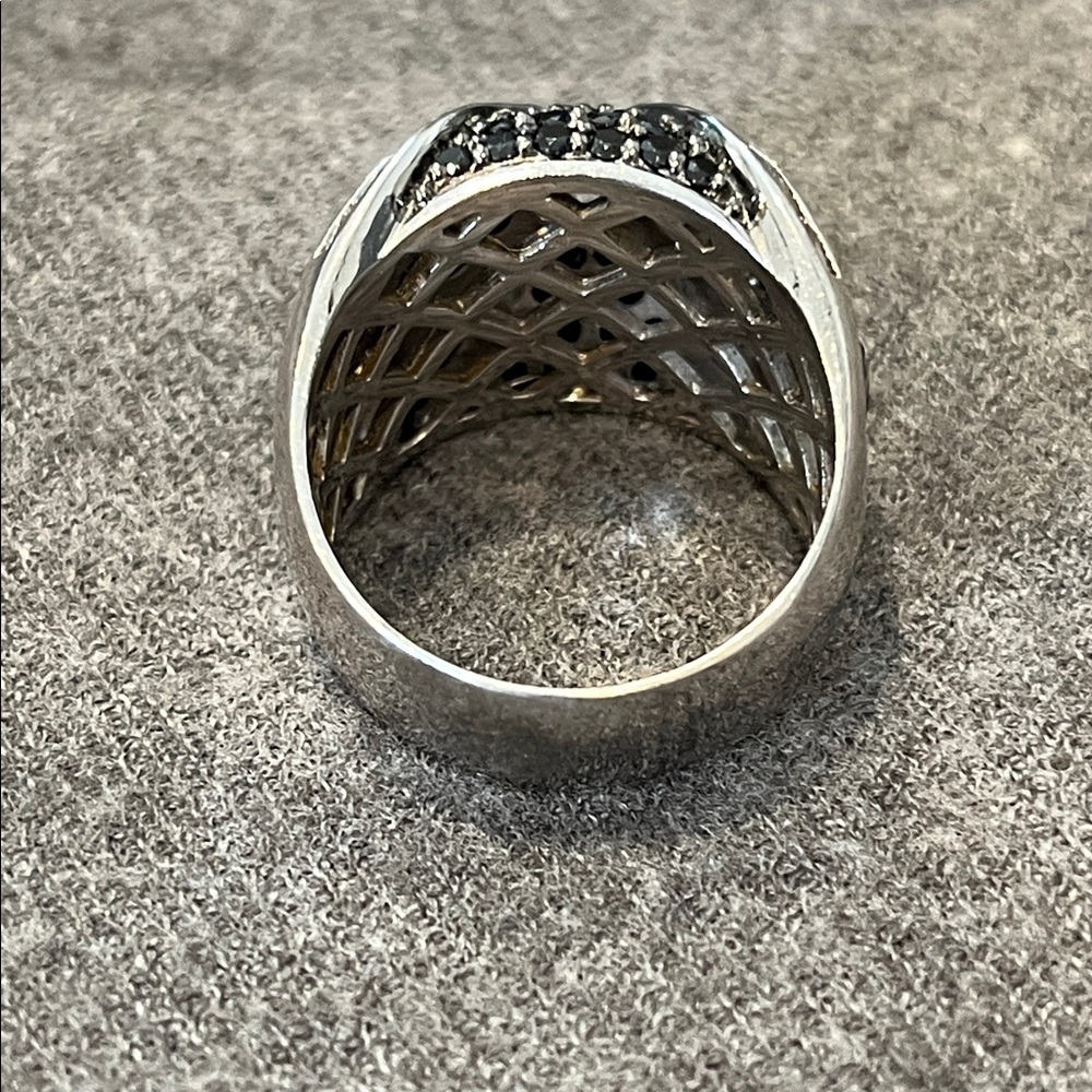 🌻3/$15 Silverplated CZ Studded Ring-10.75 - Picture 7 of 9